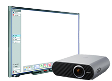 Screen & Projector for digital language lab